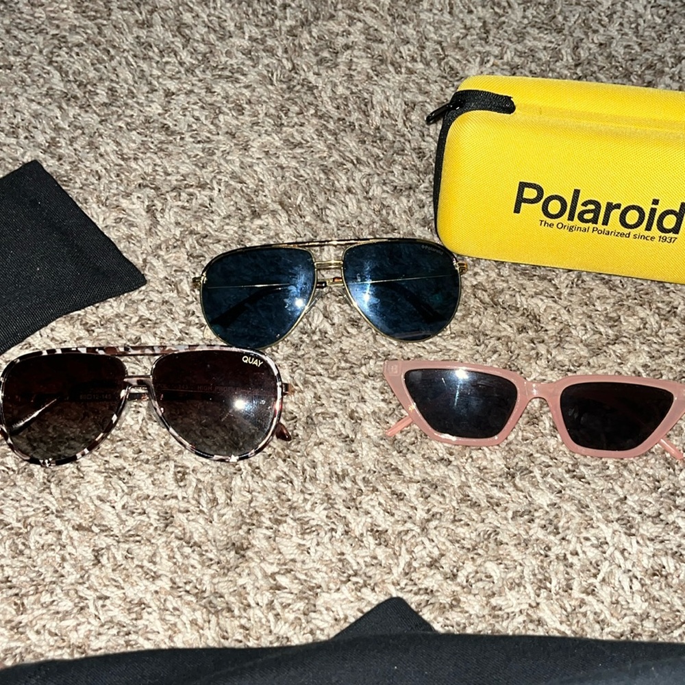 POLAROID AND QUAY SUNGLASSES BUNDLE!
